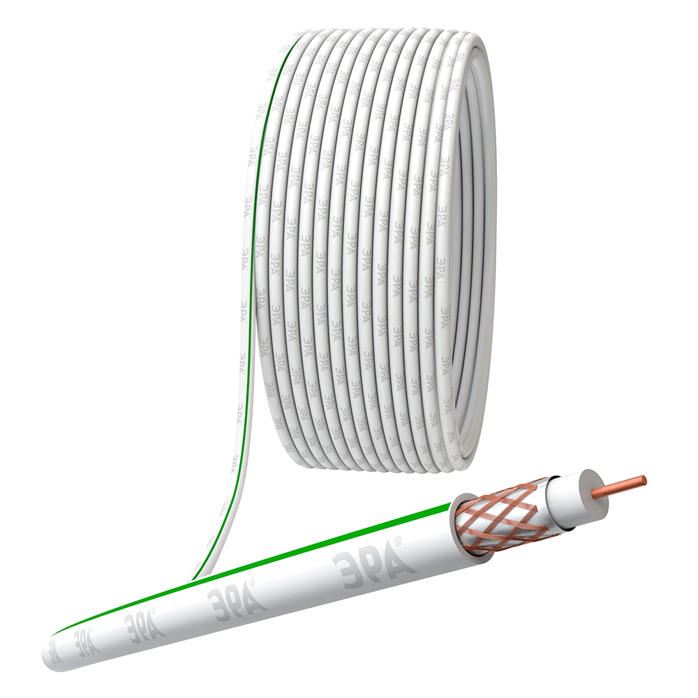 Кабели коаксиальные ЭРА SAT волновое сопротивление - 75 Ом