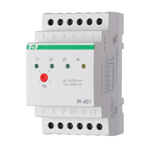 Переключатели фаз Евроавтоматика F&F PF 3х16-63 А, монтаж на DIN-рейке