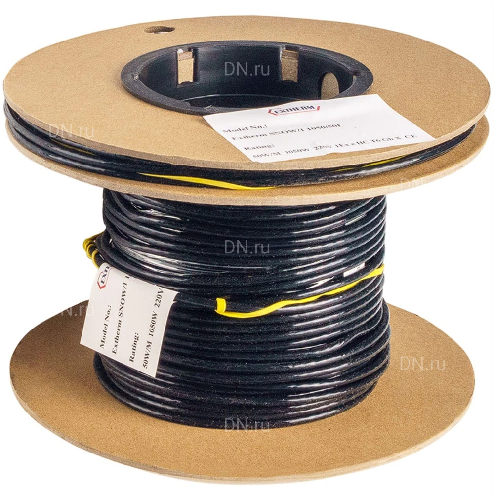 Секция нагревательная EXTHERM SNOW/1F 4750/50 резистивная, одножильная, мощность - 50Вт/м, сопротивление - 11.14Ом/м, длина - 95м, 220В