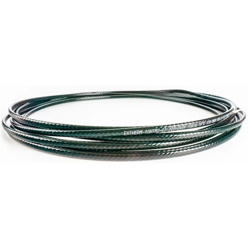 Кабели саморегулирующиеся Extherm HXTM нагревательные для обогрева труб, 7.7х5.1мм, мощность - 10-25Вт/м, сечение - 0.51мм2, материал изоляции - фторопласт, цвет - зеленый, 220-240В