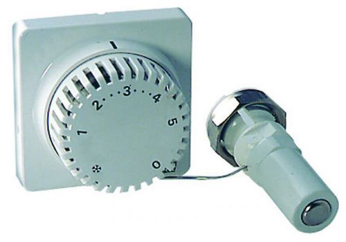 Термостатические головки FAR FT 1800 7-28°C с жидкостно-капиллярным дистанционном управлением, длина капиллярной трубки 2 м