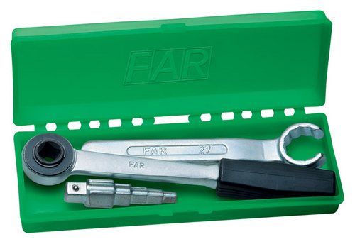 Наборы ключей FAR FD 7405 накидной ключ для гаек 27 мм + трещоточный гаечный ключ для штуцеров 3/8″ 1/2″ 3/4″