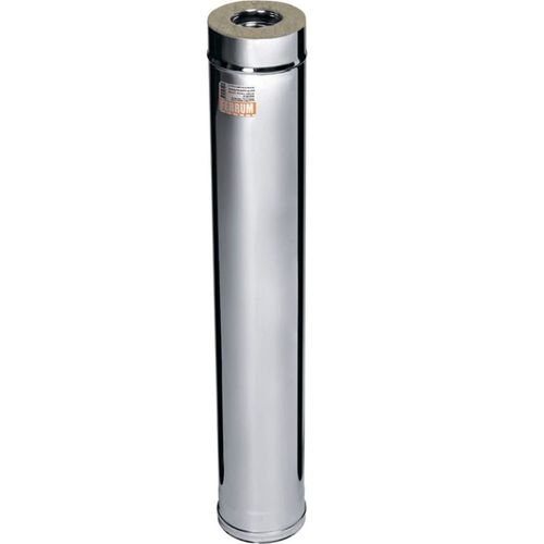 Трубы-дымоходы Ferrum GS-40 Сэндвич Ду110x200 длина 1000 мм, толщина внутренней трубы 0,5 мм, нержавеющая сталь AISI 430, теплоизоляция 40 мм