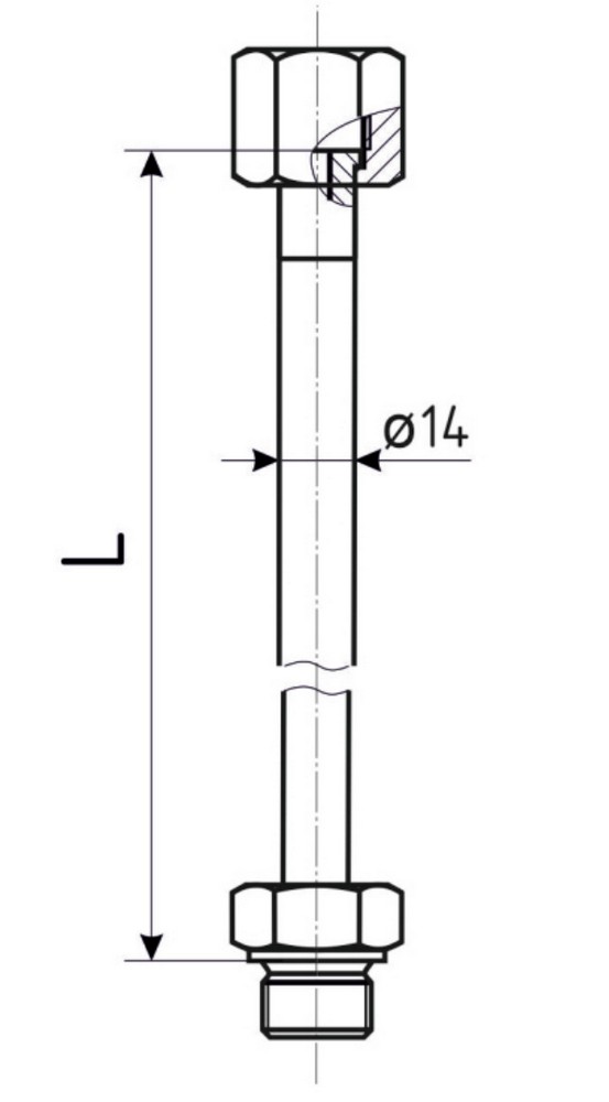 Комплект монтажных частей ФИЗТЕХ Ст 1/2″ Ду15 Ру400 материал корпуса - сталь 45, присоединение - внутренняя резьба