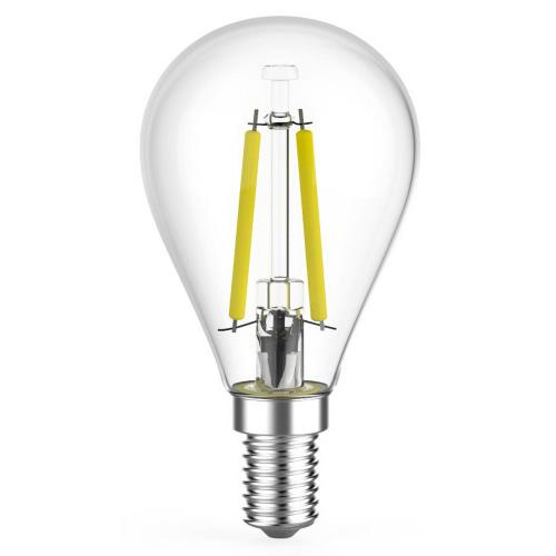 Лампы светодиодные Gauss Black Filament G45, прозрачные, 45 мм, мощность - 7 Вт, цоколь - E14, световой поток - 550-580 Лм, цветовая температура - 2700-4100 K, форма - шарообразная