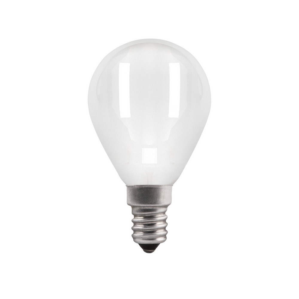 Лампа светодиодная Gauss Black Filament P45 диммируемая матовая 45 мм, мощность - 9 Вт, цоколь - E14, световой поток - 610 лм, цветовая температура - 4100 K, нейтральный белый свет, форма - шарообразная