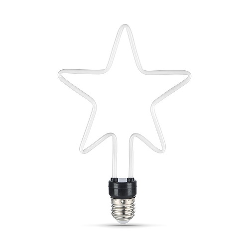 Лампы светодиодные Gauss Black Filament Artline Star E27 оригинальная 135 мм мощность - 7 Вт, цоколь - E27, световой поток - 580 лм, цветовая температура - 2700 °К, форма - оригинальная
