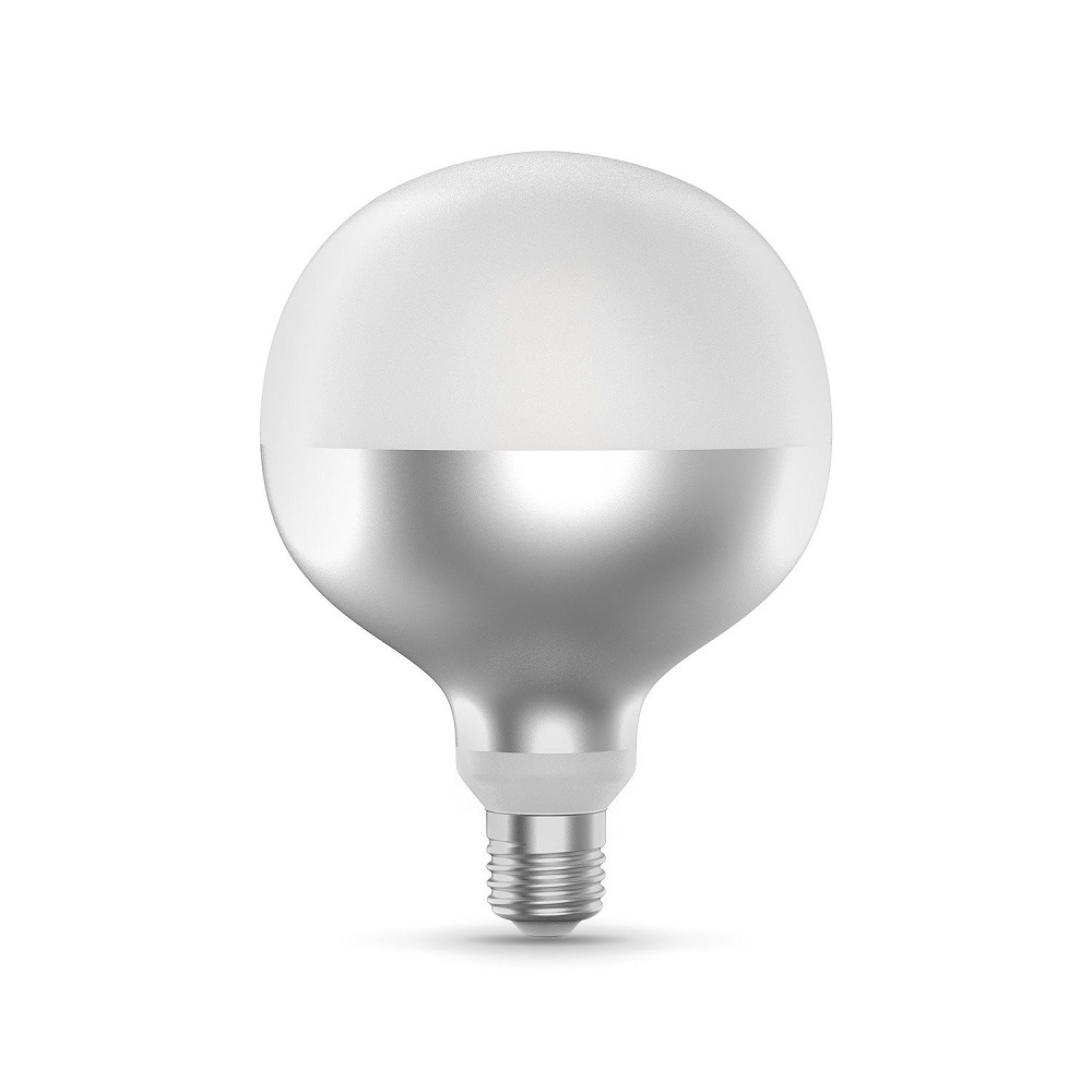 Лампа светодиодная Gauss Black Filament G125 milky E27 шар 125 мм мощность - 9 Вт, цоколь - E27, световой поток - 890 Лм, цветовая температура - 4100 °К, цвет колбы - белый, цвет свечения - белый, форма - шарообразная