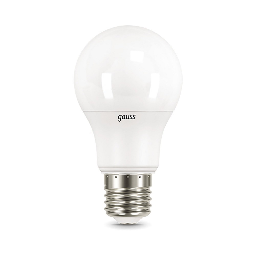 Лампа светодиодная Gauss Black E27 груша A60 60 мм мощность - 11 Вт, цоколь - E27, световой поток - 990 Лм, цветовая температура - 6500 °К, цвет колбы - белый, цвет свечения - холодный, форма - грушевидная