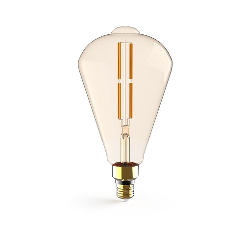 Лампы светодиодные Gauss Black Filament ST164 E27 оригинальная 164 мм мощность - 6-8.5 Вт, цоколь - E27, световой поток - 660-890 Лм, цветовая температура - 2000-2700 °К, форма - оригинальная