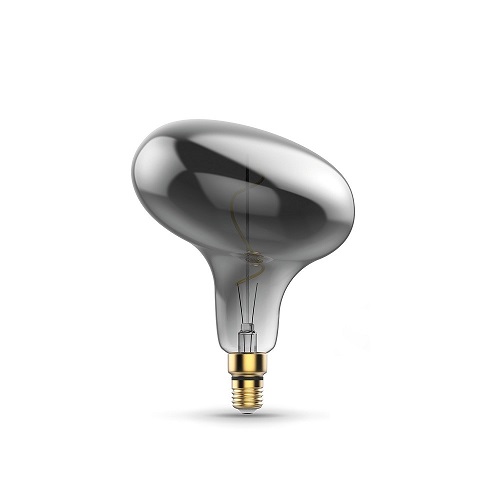 Лампы светодиодные Gauss Black Filament FD180 серая E27 оригинальная 220 мм мощность - 6 Вт, цоколь - E27, световой поток - 240 Лм, цветовая температура - 2400 °К, форма - оригинальная