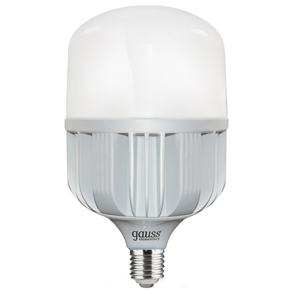 Лампа светодиодная GAUSS Elementary Promo T140 140 мм мощность - 5.5 Вт, цоколь - E27, световой поток - 450 Лм, цветовая температура - 4100 °К, цвет свечения - холодный, форма - цилиндр