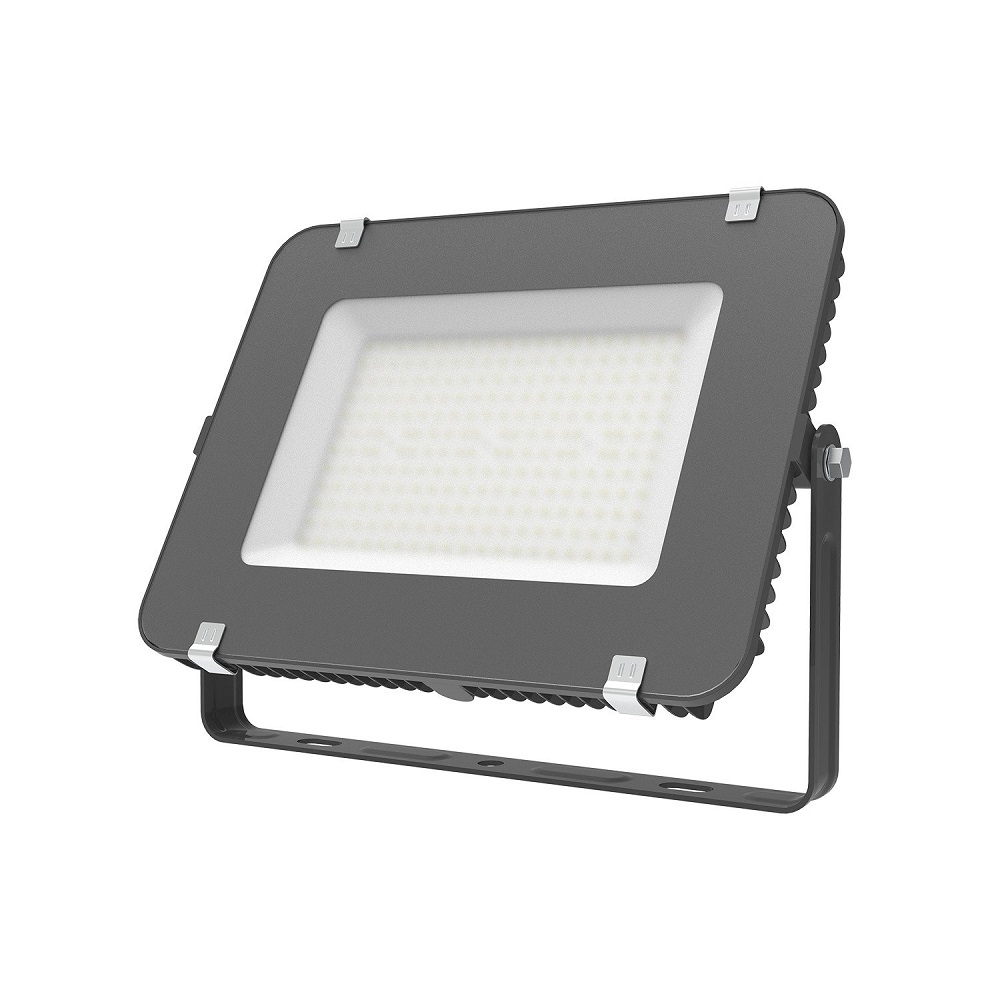 Прожектор светодиодный GAUSS Qplus графитовый серый 200 Вт, цветовая температура - 6500 K, световой поток - 24000 лм, IP65, форма - прямоугольная, цвет - серый