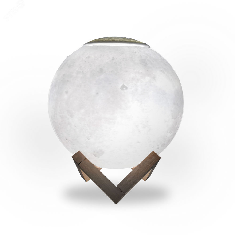 Светильник светодиодный Gauss NN Луна 3 Вт, диаметр - 130 мм, настольный, с увлажнителем воздуха, световой поток 100 лм, материал корпуса - пластик, цвет - белый