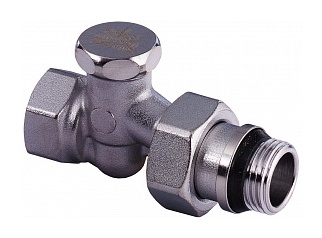 Клапаны запорные GEKON GK 1400 1/2″-3/4″ Ду15-20 Ру16 прямые, латунные хромированные, внутренняя/наружная резьба