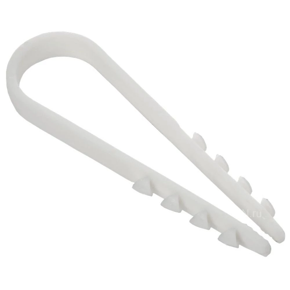 Дюбель-хомут GENERICA 11-18мм для круглого кабеля, материал корпуса - полиамид, цвет - белый, упаковка - 100шт UDH13-11-18-100-K01-G