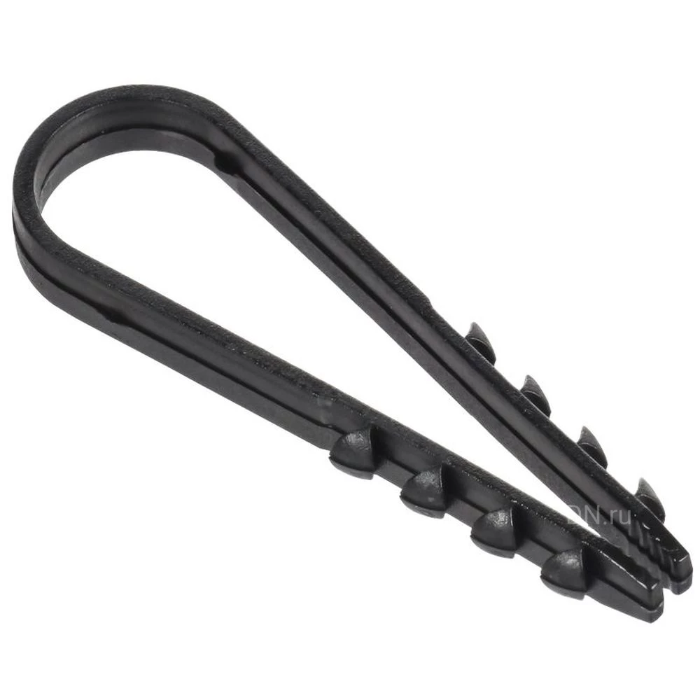 Дюбель-хомут GENERICA 11-18мм для круглого кабеля, материал корпуса - полиамид, цвет - черный, упаковка - 100шт UDH13-11-18-100-K02-G