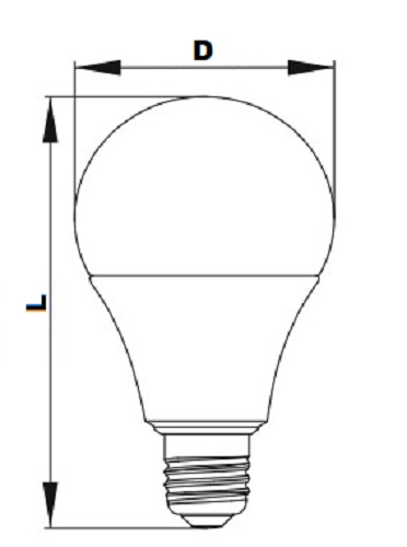 Лампа светодиодная GENERICA LL-G45 12 Вт, 230 В, цоколь - E27, световой поток - 1200 Лм, цветовая температура - 6500 К, цвет свечения - холодный, форма - шарообразная
