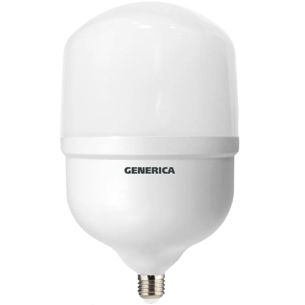 Лампа светодиодная GENERICA LL-HP 70 Вт, 234 В, цоколь - E27/E40, световой поток - 7000 Лм, цветовая температура - 4000 К, цвет свечения - белый, форма - цилиндрическая