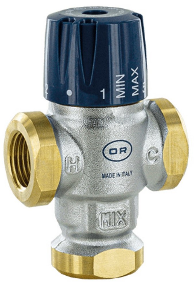Клапан термостатический OR 0518.3 3/4″ Ду20 Ру10 смесительный, ручное регулирование, внутренняя резьба, корпус - латунь