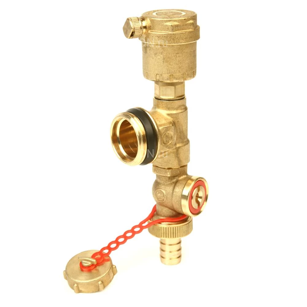 Конечный элемент Giacomini R554B 3/4″ Ду20 для коллектора, с герметичной прокладкой, материал - латунь