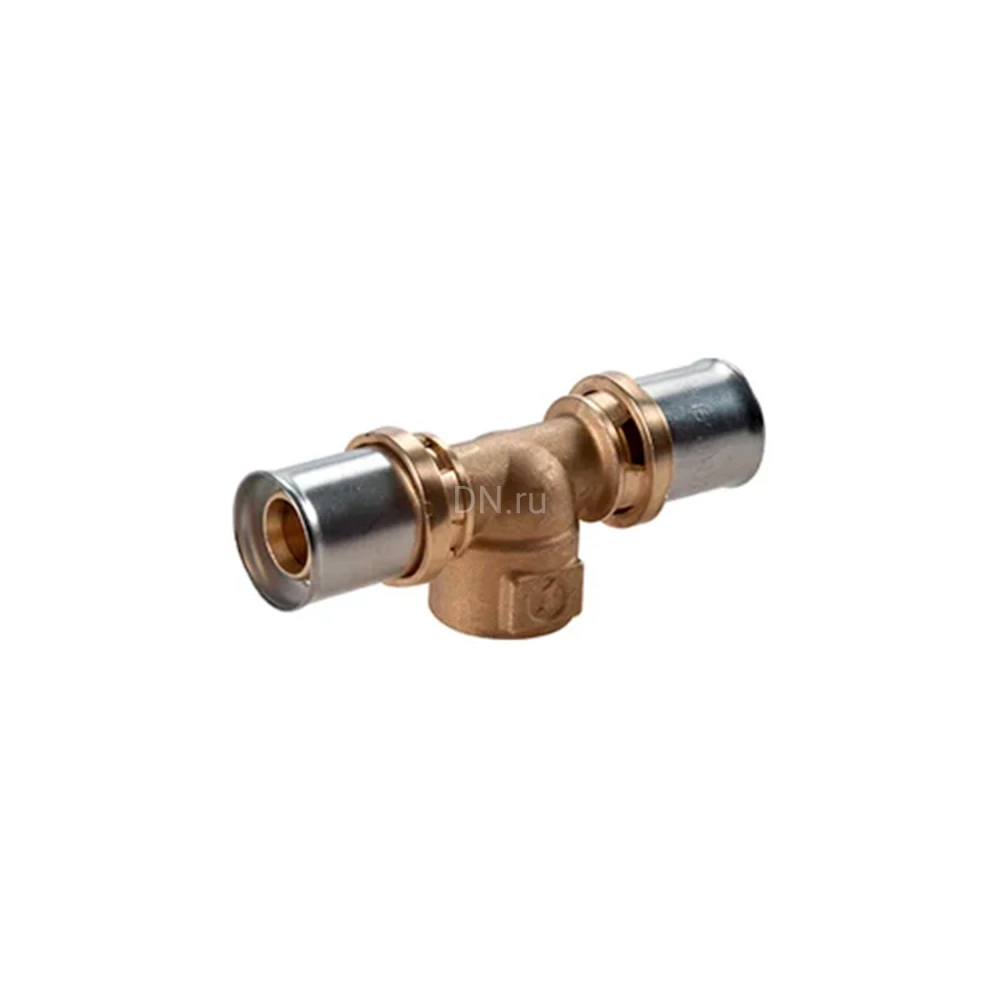 Тройник Giacomini RM154 Ду26x3/4″x26 Ру10 переходной, корпус - латунь, присоединение - пресс/внутренняя резьба
