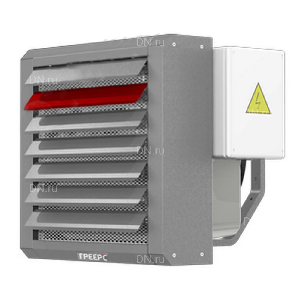 Тепловентилятор ГРЕЕРС ЕС-21 электрический, производительность - 5100м3/ч, мощность - 21кВт, с комплектом автоматики и монтажной консолью, 380В, IP21