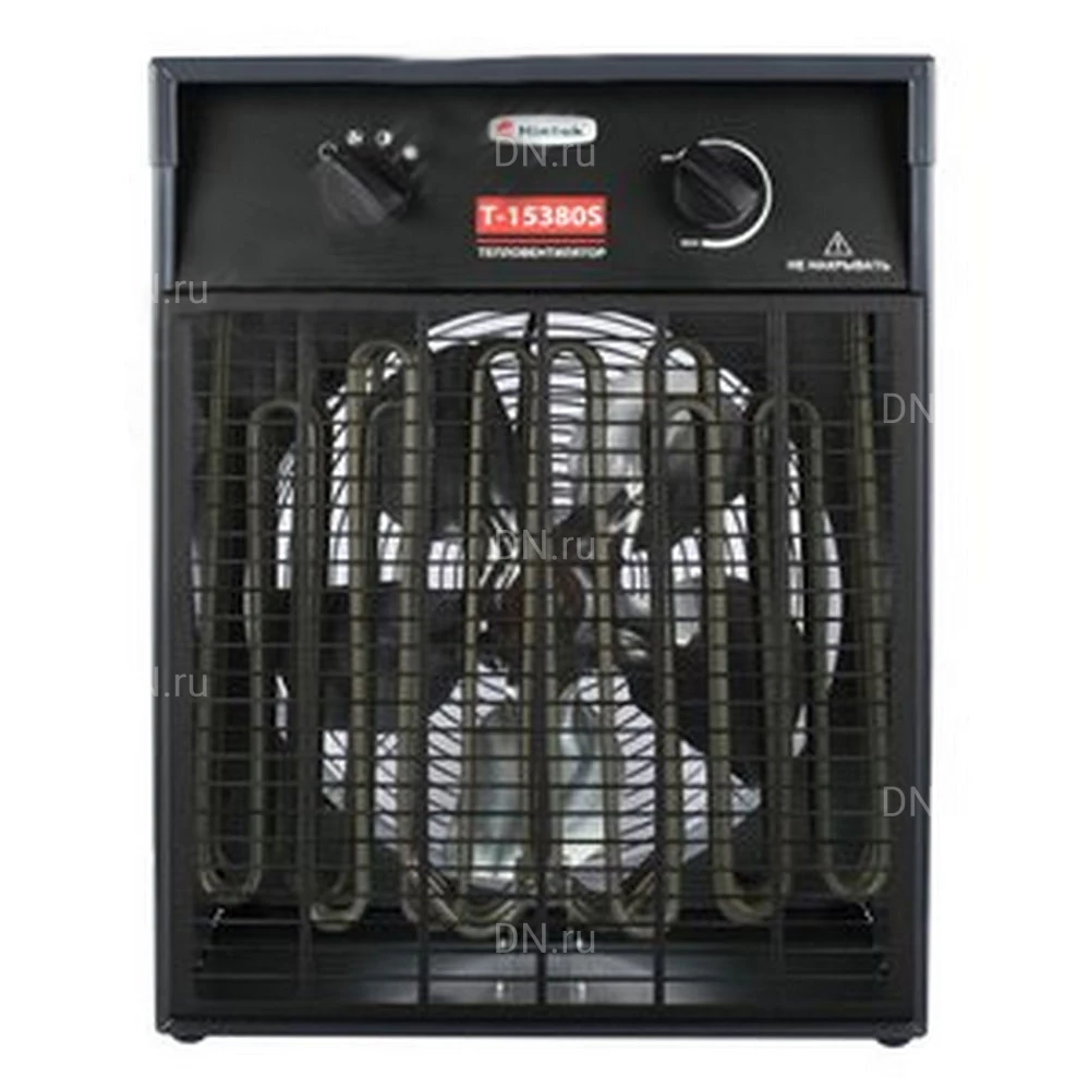 Тепловентилятор Hintek Т-15380S электрический, производительность - 1700м3/ч, мощность - 15кВт, площадь -  150м2, 380В, IP20
