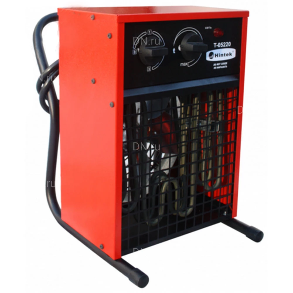 Тепловентилятор Hintek Т-05220 электрический, производительность - 420м3/ч, мощность - 5кВт, площадь -  50м2, 220В, IP20