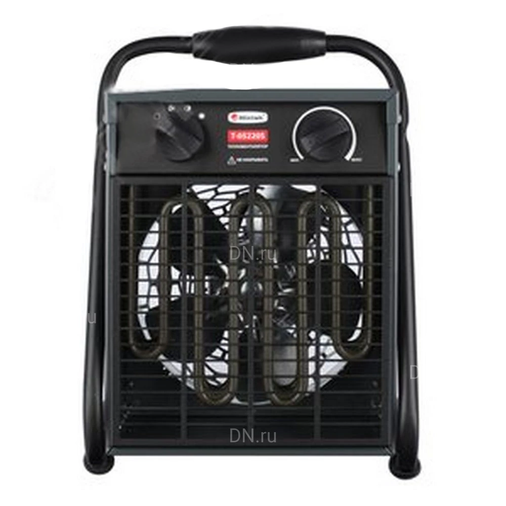 Тепловая пушка Hintek T-05220S электрическая, производительность - 420м3/ч, мощность - 5кВт, площадь -  50м2, 220В, IP20