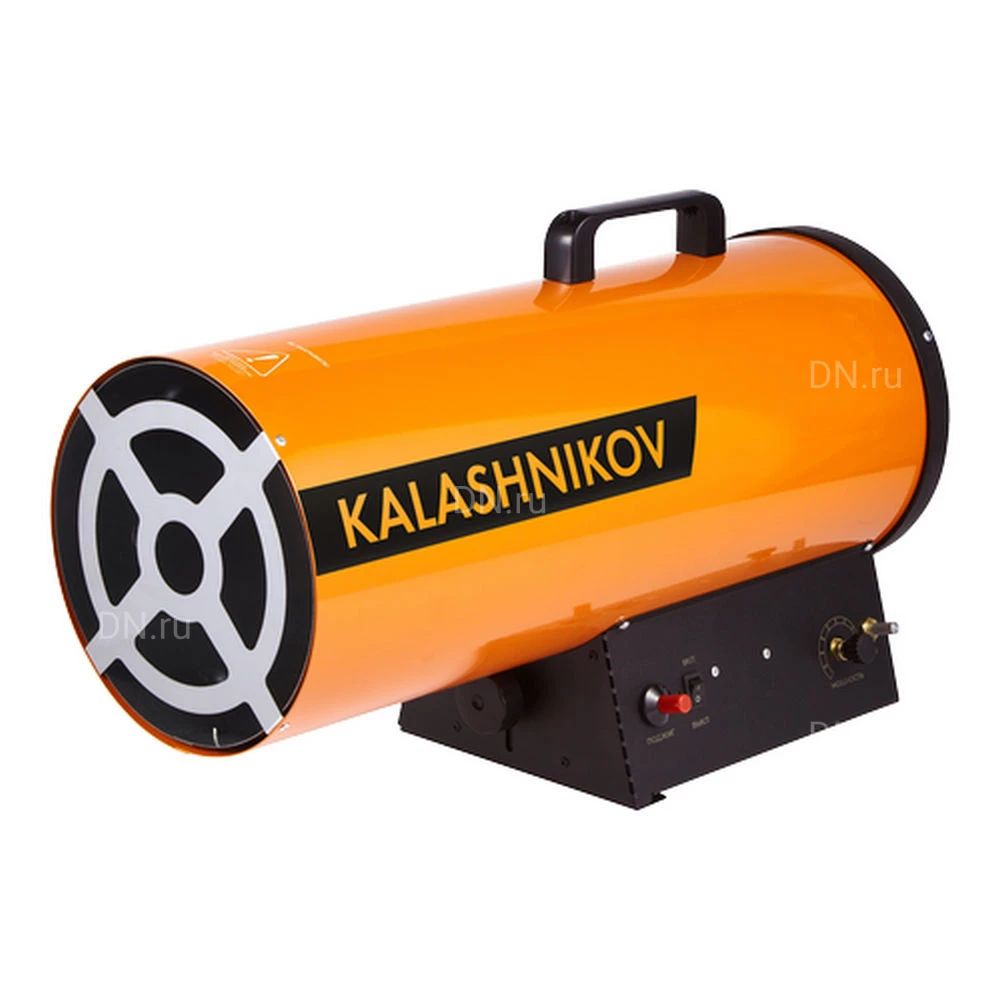 Тепловая пушка KALASHNIKOV KHG-40 газовая, производительность - 720м3/ч, мощность - 33кВт, расход топлива - 2.5-2.7 кг/ч , 220В, IP10