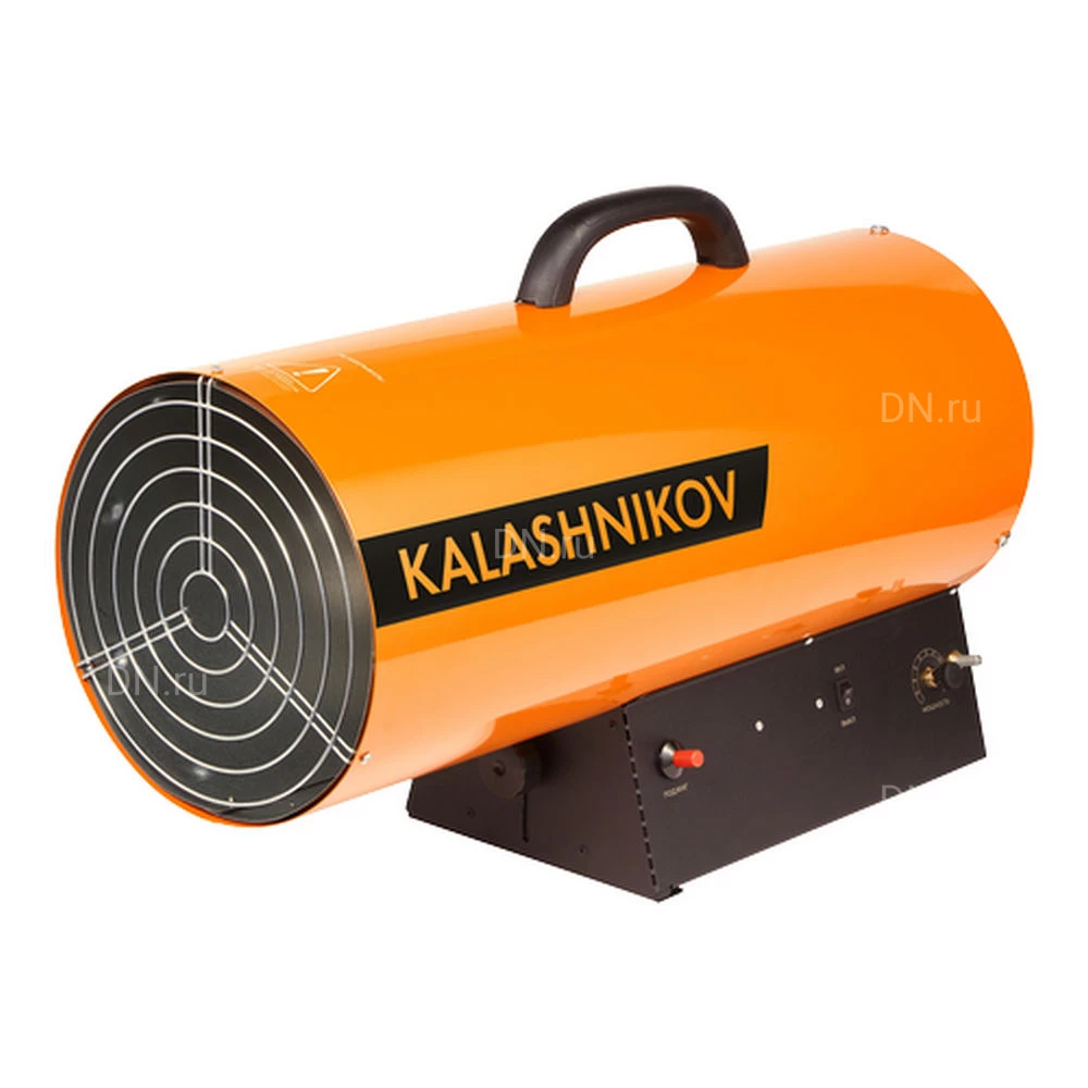 Тепловая пушка KALASHNIKOV KHG-60 газовая, производительность - 1000м3/ч, мощность - 53кВт, расход топлива - 4-4.4 кг/ч , 220В, IP10