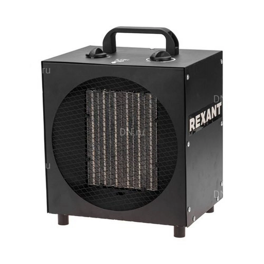 Тепловая пушка REXANT 60-0009 электрическая, производительность - 153м3/ч, мощность - 5кВт, площадь -  50м2, 220В