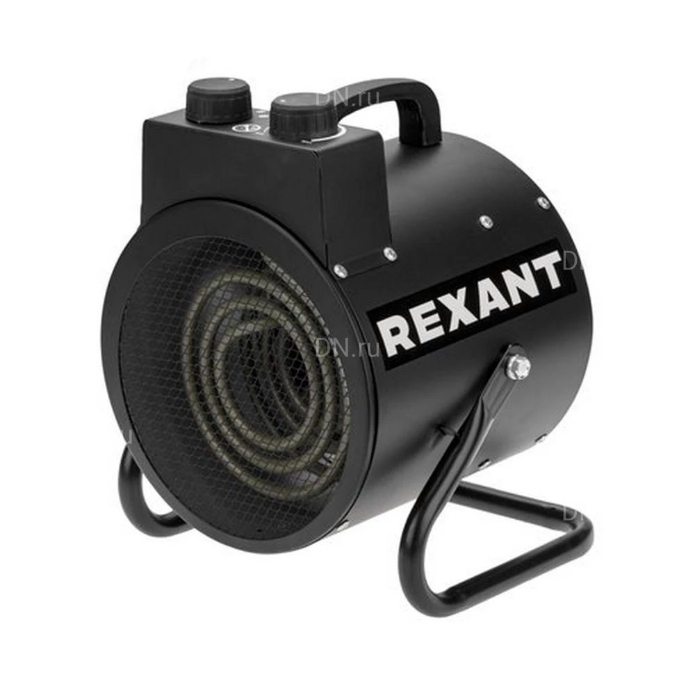 Тепловая пушка REXANT 60-0039 электрическая, производительность - 165м3/ч, мощность - 3кВт, площадь -  30м2, 220В