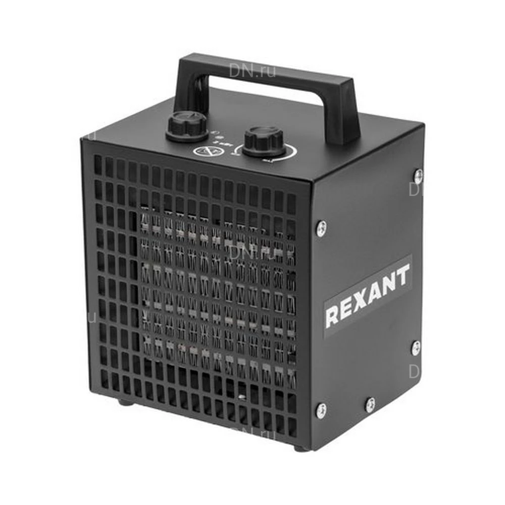 Тепловая пушка REXANT 60-0041 электрическая, производительность - 248м3/ч, мощность - 2кВт, площадь -  20м2, 220В