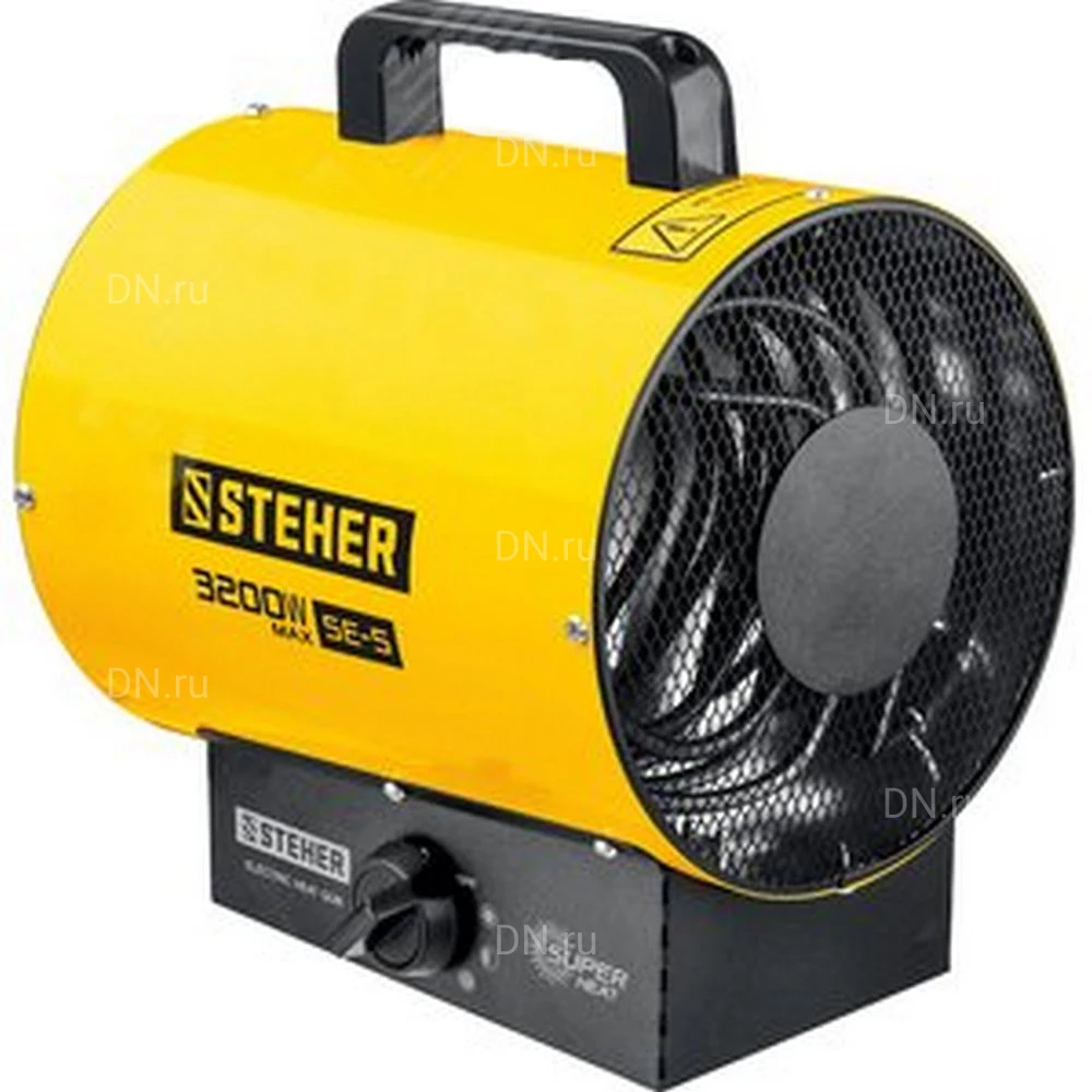 Тепловая пушка Steher SE-5 электрическая, производительность - 260м3/ч, мощность - 3кВт, площадь -  35м2, круглая, 220В