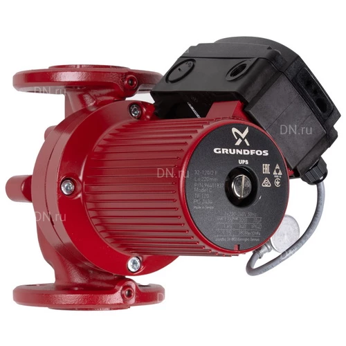 Насосы циркуляционные Grundfos UPS F поверхностные, корпус - чугун, мощность - 0.19-1.55кВт, напор - 6-18м, производительность - 134-1200л/мин, 230-380В