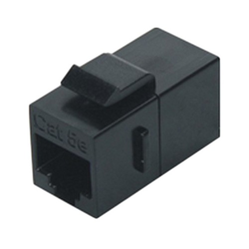 Адаптеры проходные Hyperline CA2-KJ (coupler), разъем RJ45 (8P8C) формата Keystone Jack, категория 5e, черный