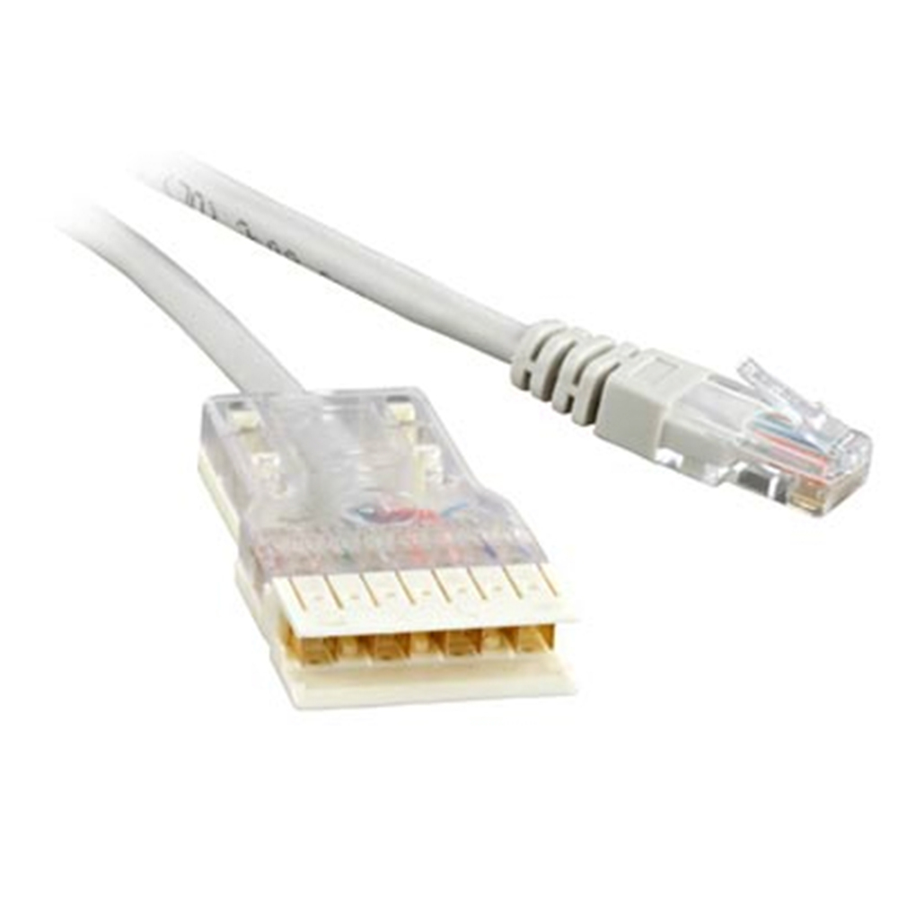 Патч-корд Hyperline 110 тип - RJ-45 24AWG 4 пары, длина кабеля - 1 м, категория - 5Е, материал оболочки - LSZH, цвет - серый