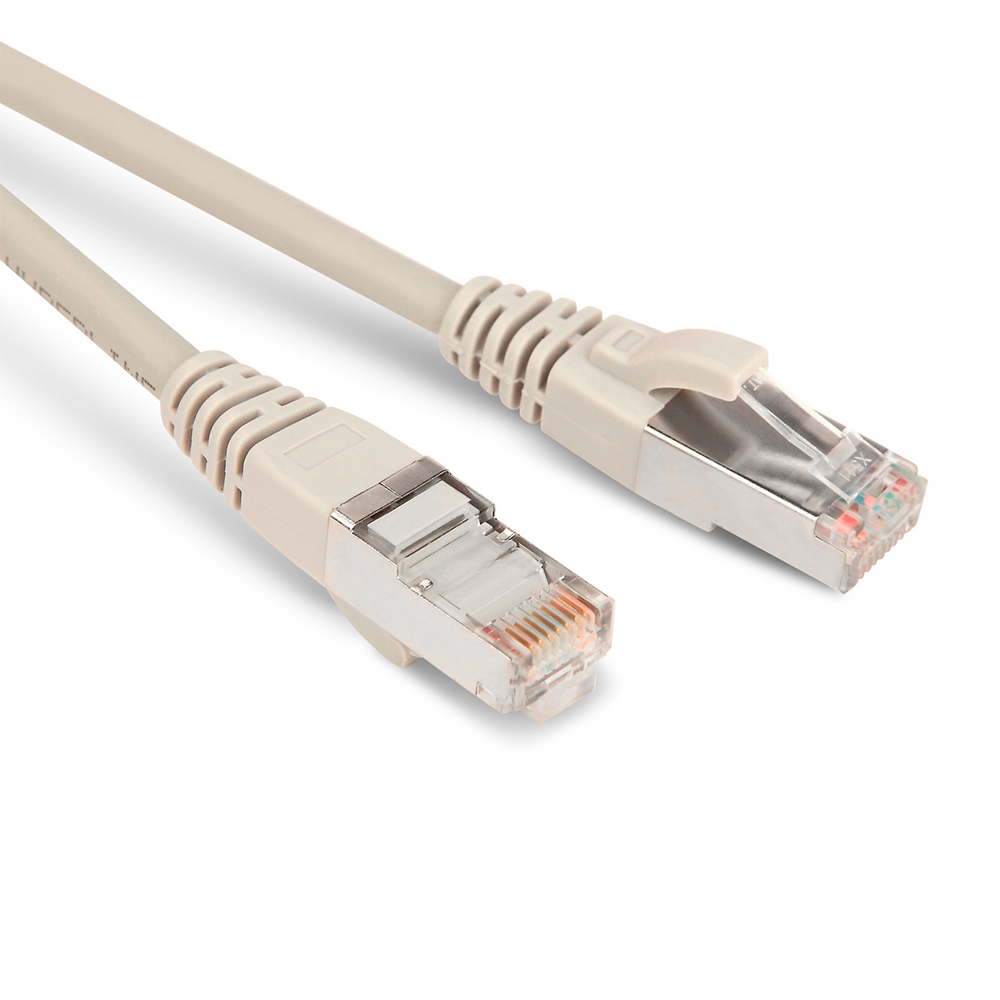 Патч-корд Hyperline F/UTP 26AWG экранированный, длина кабеля - 1.5 м, категория - 5Е, тип разъема - RJ-45, материал оболочки - LSZH, цвет - серый