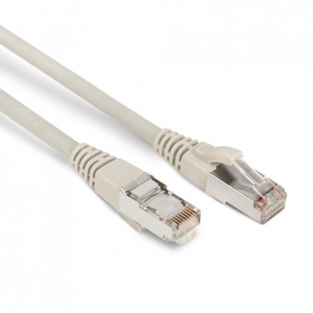 Патч-корд Hyperline F/UTP 26AWG экранированный, длина кабеля - 1.5 м, категория - 6, тип разъема - RJ-45, материал оболочки - LSZH, цвет - серый