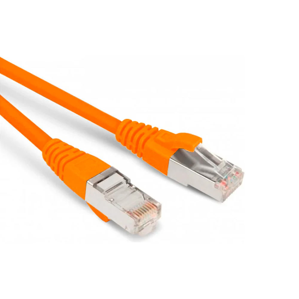 Патч-корд Hyperline SF/UTP 26AWG экранированный, длина кабеля - 2 м, категория - 5Е, тип разъема - RJ-45, материал оболочки - LSZH, цвет - оранжевый