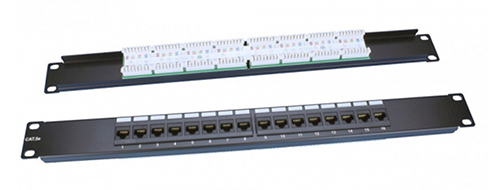 Патч-панели Hyperline PP3 19″ категория - 5e, высота - 1U, корпус - сталь