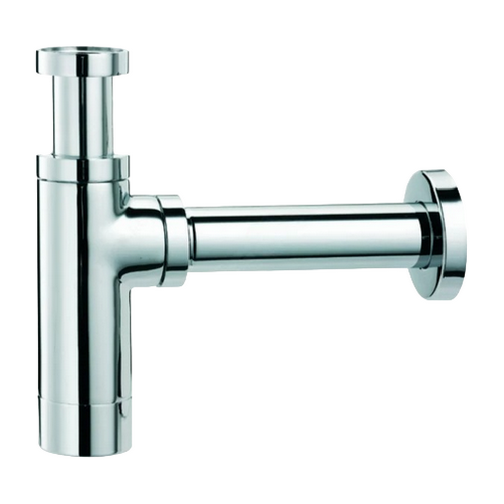 Сифон для умывальника Ideal Standard E0079AA 1 1/4″x32 бутылочный, без выпуска, с прямой трубой диаметром 32 мм, цвет - хром