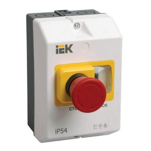 Оболочки защитные IEK с кнопкой СТОП, IP54