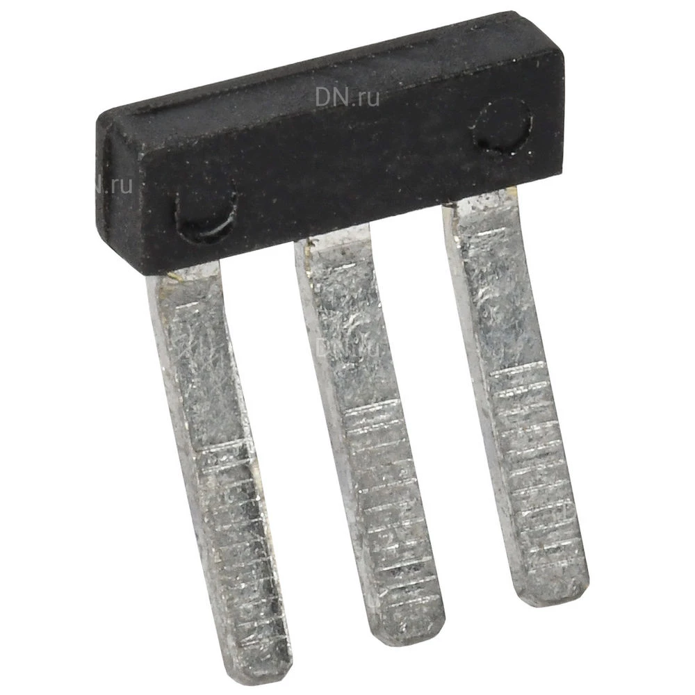 Перемычка гребенчатая IEK 2.5мм2 3PIN для колодки клеммной CTS, количество контактов - 3, сечение - 2.5мм2, цвет - черный, YCT10-00-K03-002-EC-3P (кратно 100шт)