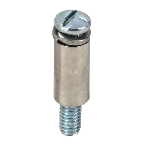 Винти и втулки IEK под перемычку для CTS 2.5/4мм2, материал - латунь никелированная, цвет - серый