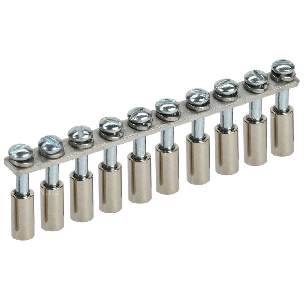 Перемычка в сборе IEK 4мм2 10PIN для колодки клеммной CTS, количество контактов - 10, сечение - 4мм2, цвет - серый, YCT10-00-K03-004-A-10P