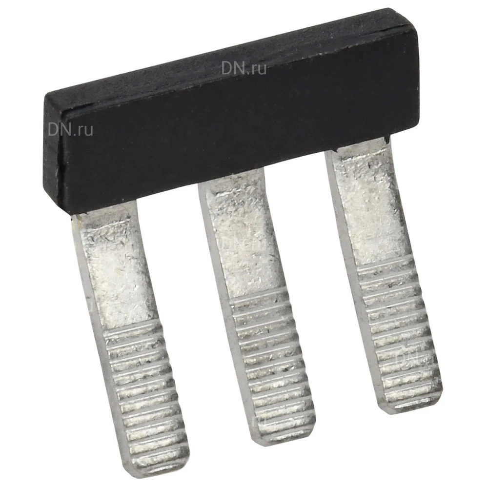 Перемычка гребенчатая IEK 4мм2 3PIN для колодки клеммной CTS, количество контактов - 3, сечение - 4мм2, цвет - черный, YCT10-00-K03-004-EC-3P