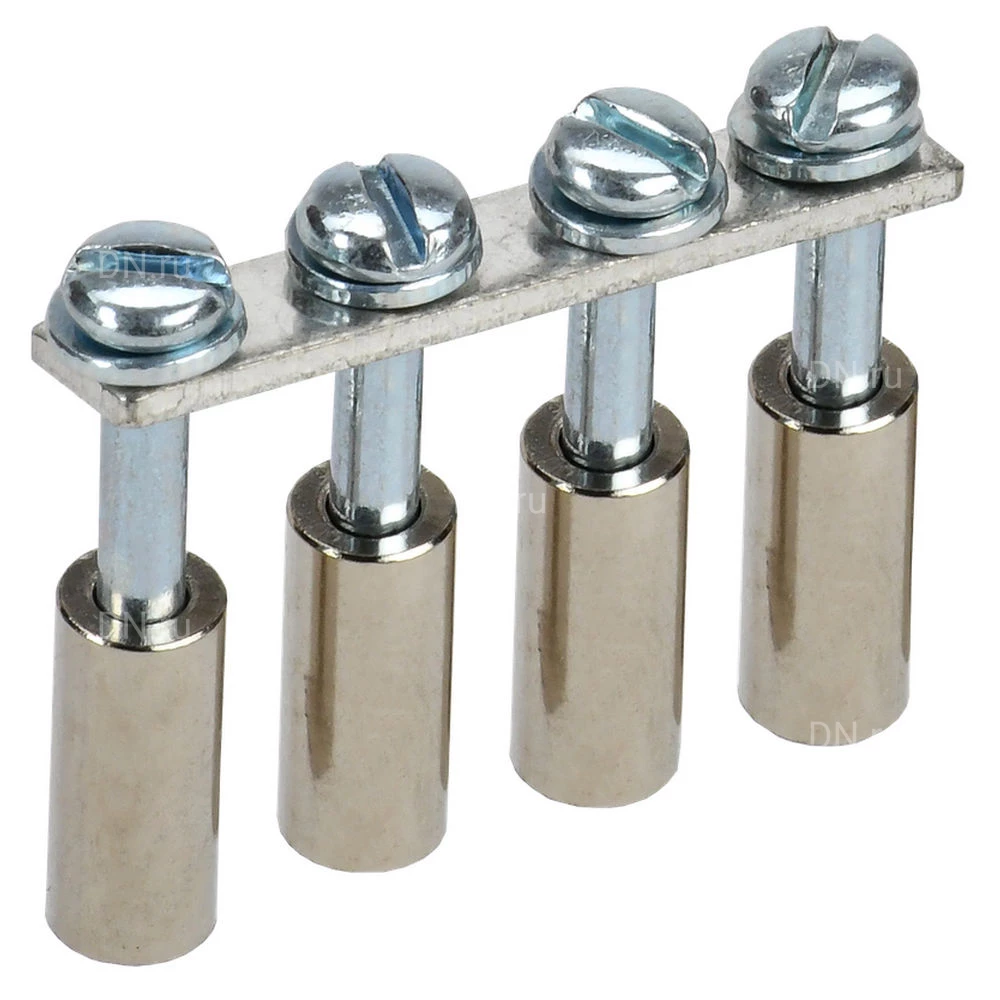 Перемычка в сборе IEK 6мм2 4PIN для колодки клеммной CTS, количество контактов - 4, сечение - 6мм2, цвет - серый, YCT10-00-K03-006-A-4P